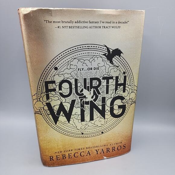 Fourth Wing By Rebecca Yarros 1st Edition Hardcover Dustjacket Acceptable - Picture 1 of 16